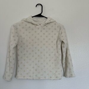 Cozy White Polka Dot Kids Hoodie
